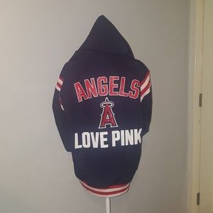 Pink by Victoria Secret Angels Baseball Hoodie